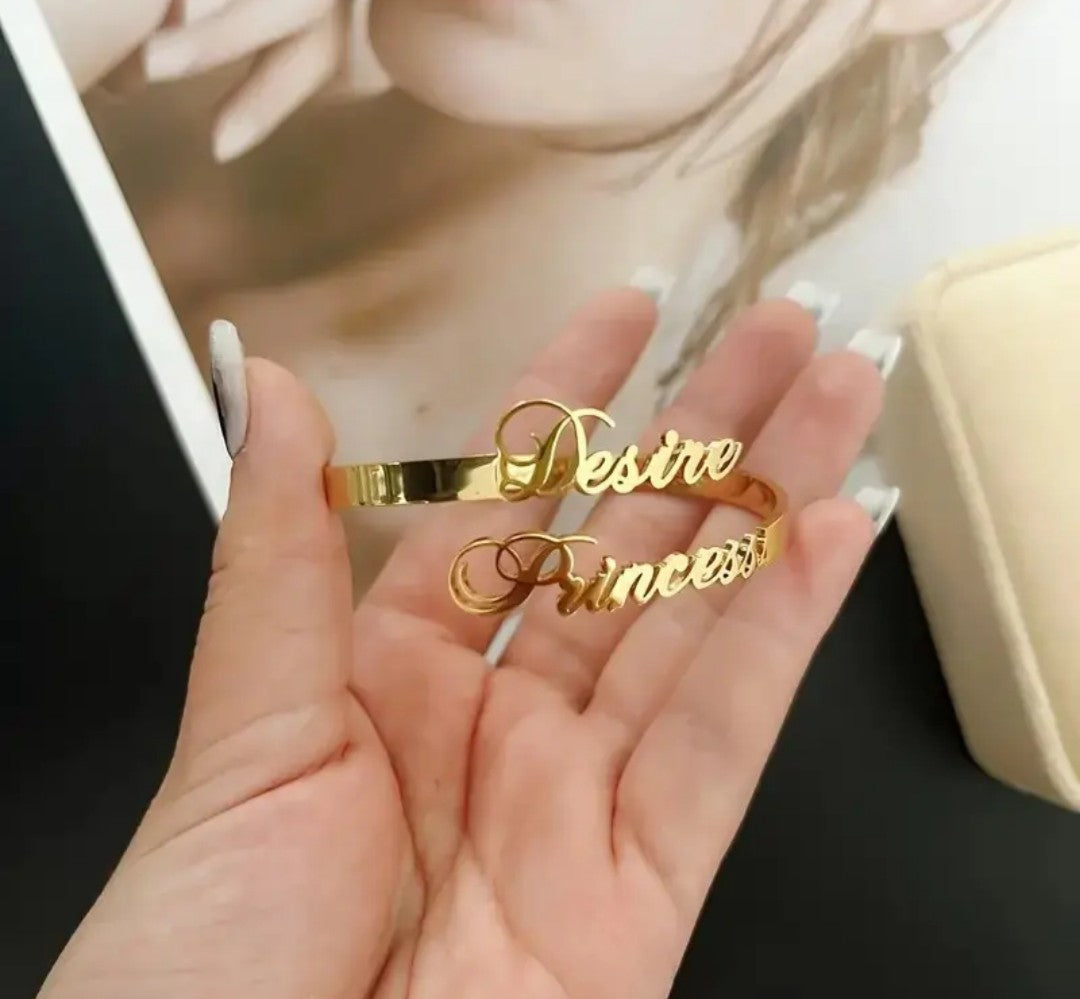 Personalized Name Cuff Bracelet