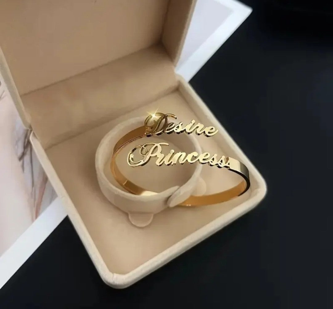 Personalized Name Cuff Bracelet