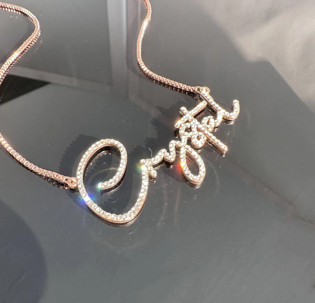 Personalized Zircon Name Necklace