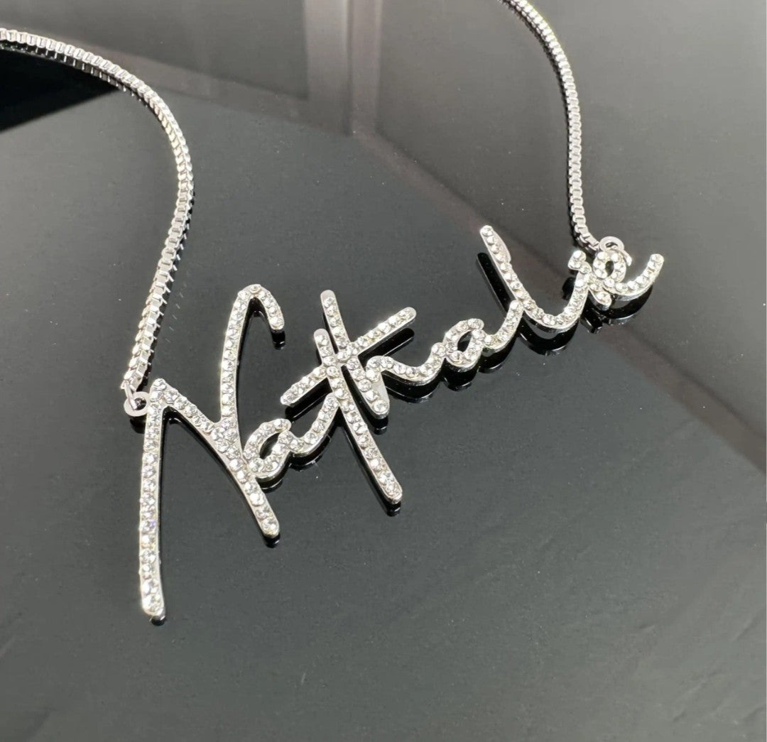 Personalized Zircon Name Necklace